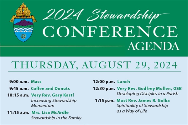 Stewardship Conference offered at St. Patrick Church on Aug. 29