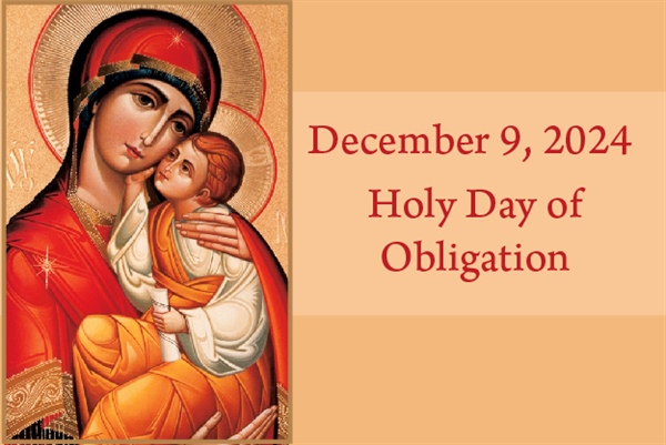 Feast of Immaculate Conception on Dec. 9 is holy day of obligation