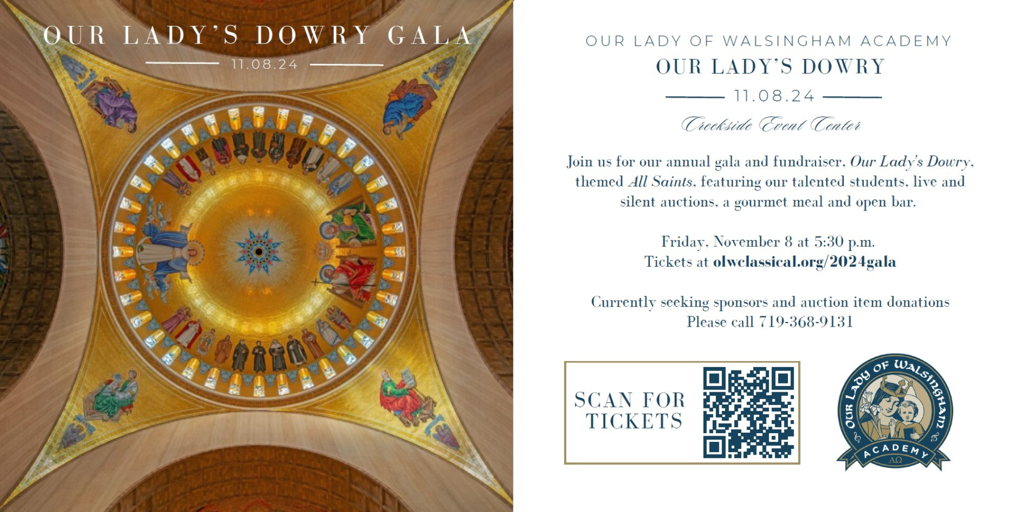 Our Lady of Walsingham Academy Annual Gala and Fundraiser - Our Lady's Dowry